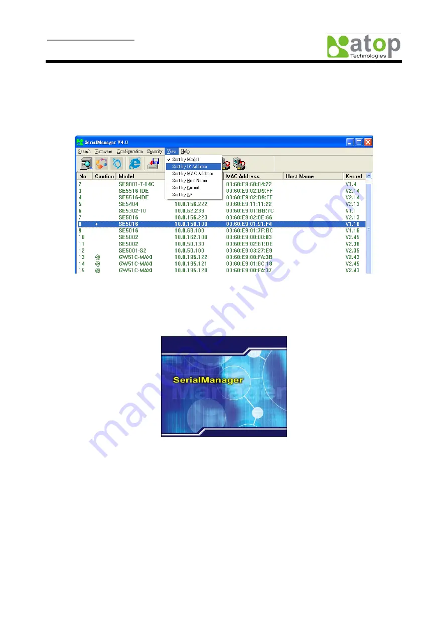 Atop ABLELink SE5408 Скачать руководство пользователя страница 66