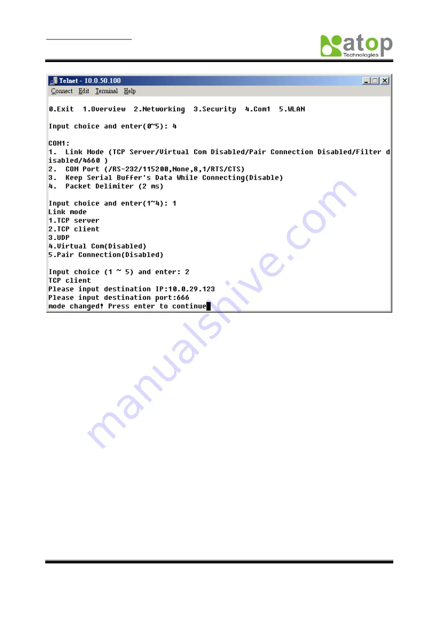 Atop ABLELink SW5001 Скачать руководство пользователя страница 17