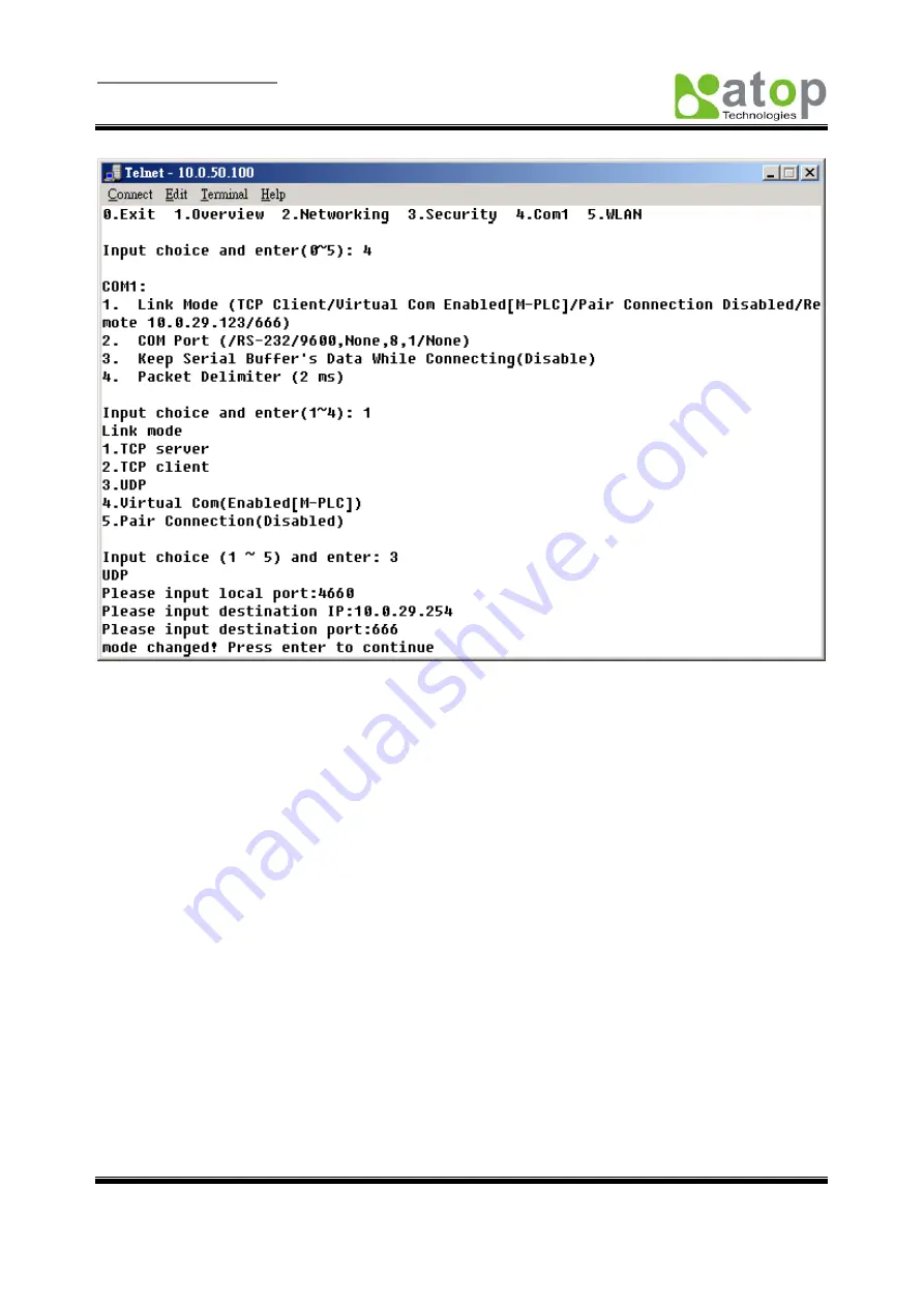 Atop ABLELink SW5001 Скачать руководство пользователя страница 18