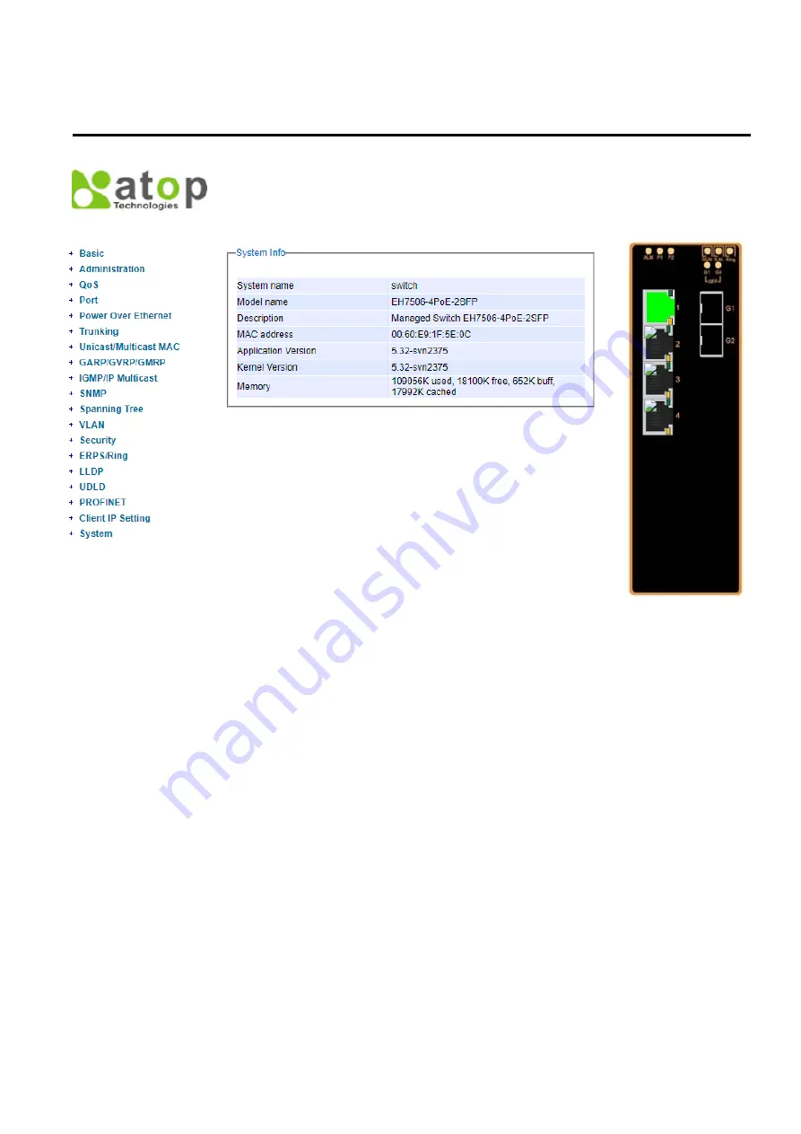 Atop EH75 series User Manual Download Page 19