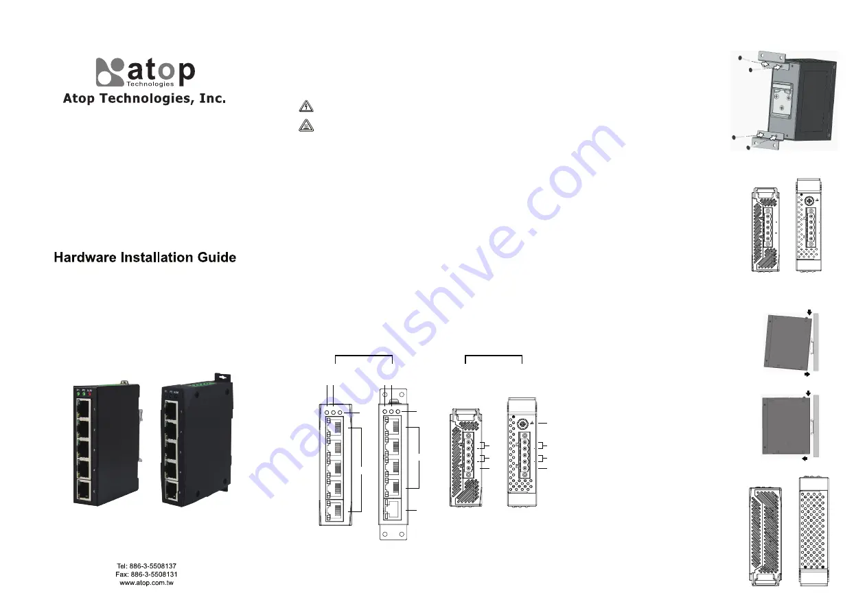 Atop EHG3005 Series Hardware Installation Manual Download Page 1