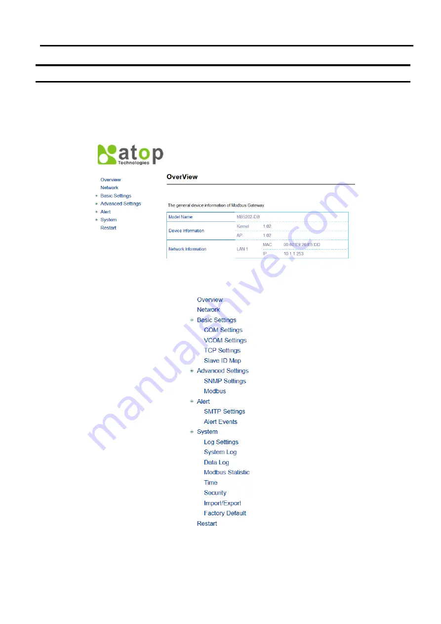 Atop MB52 Series User Manual Download Page 16