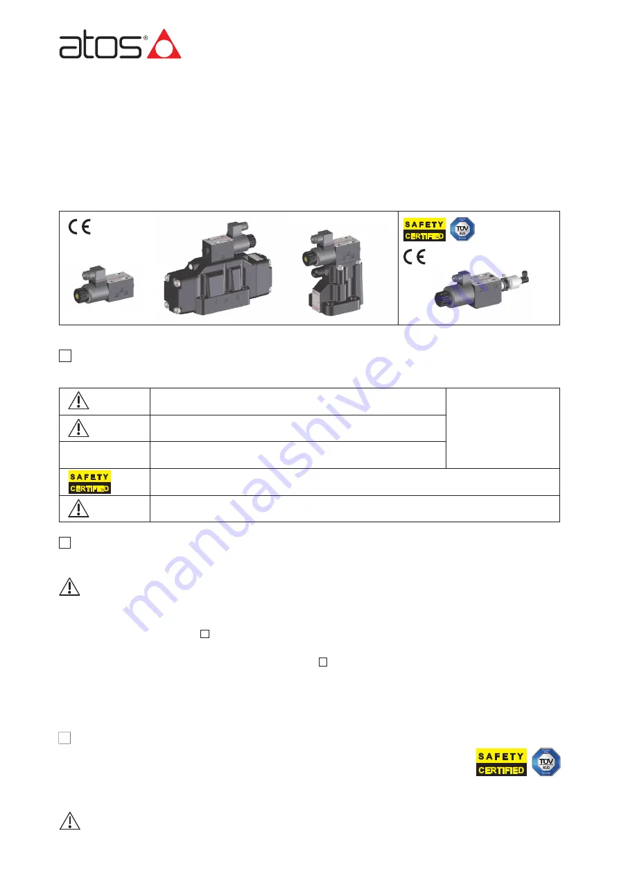 Atos DHE FI Series Operating And Maintenance Information Download Page 1