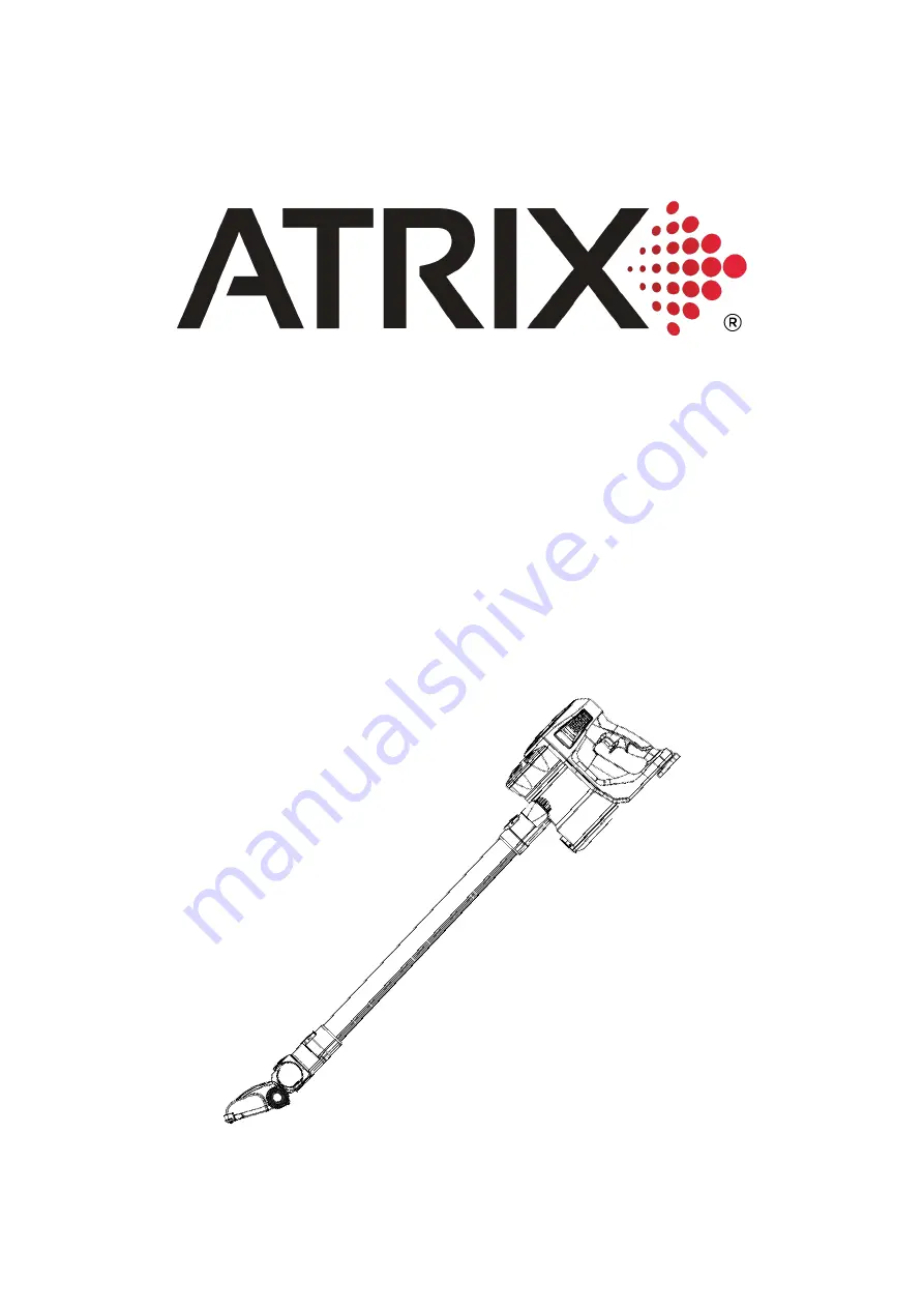 Atrix Rapid Red Stick Vacuum ACSV-1 Manual Download Page 1