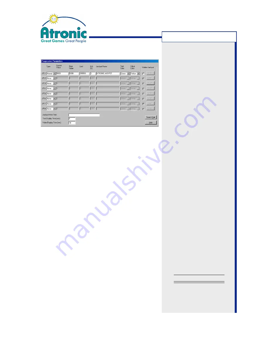 Atronic Cashline Manual Download Page 45