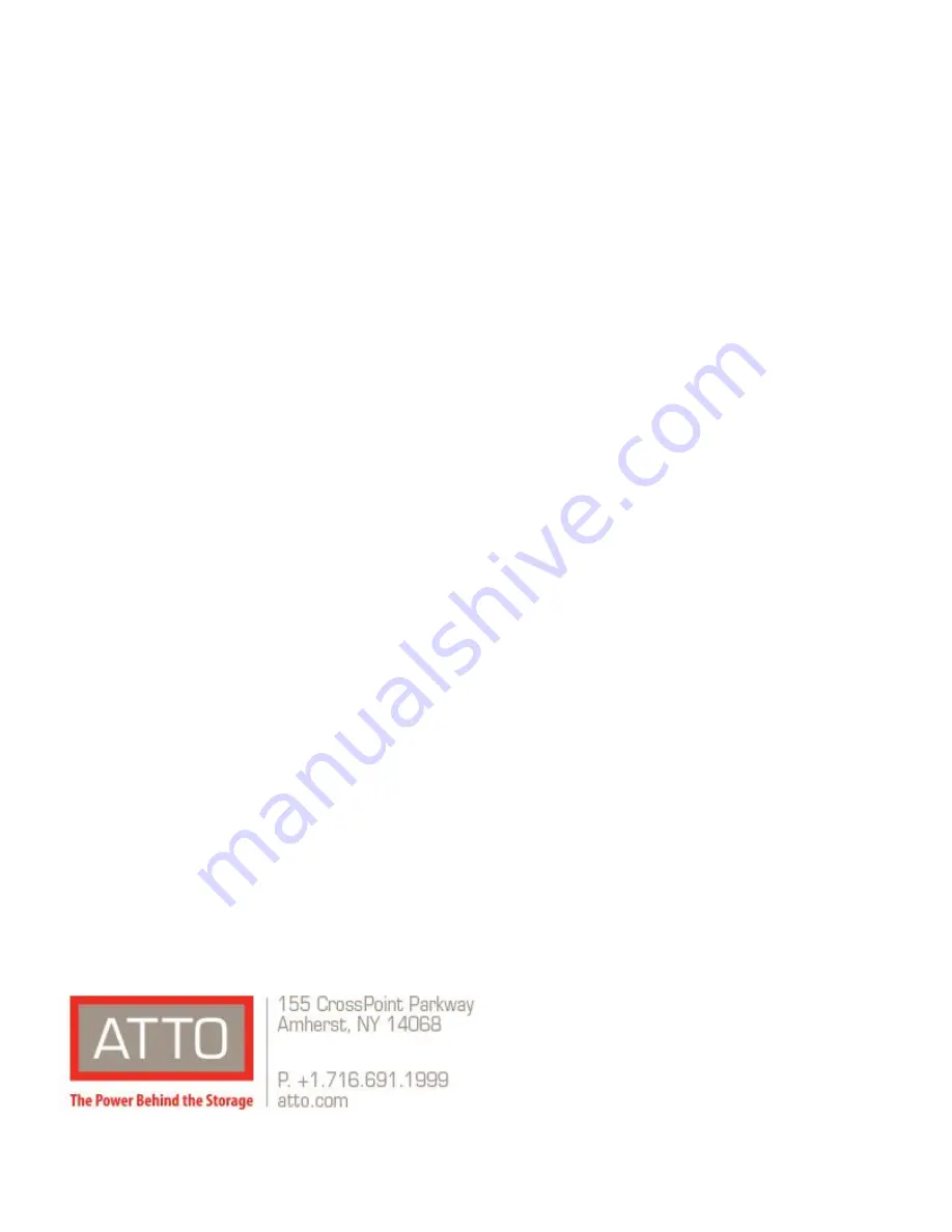 ATTO Technology ExpressSAS H1208 GT HBA Installation And Operation Manual Download Page 1