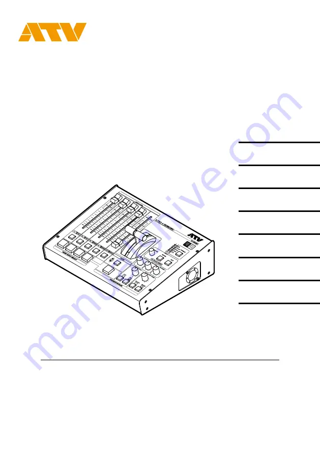 ATV A-PRO-4 Startup Manual Download Page 1