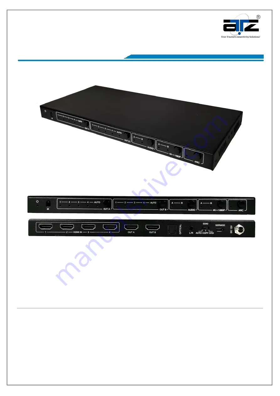 ATZ HDMI-V2-42AC Quick Start Manual Download Page 1