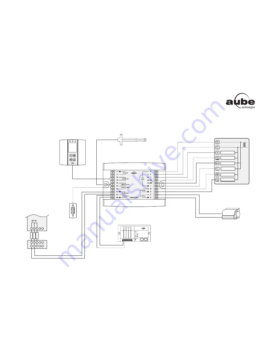 Aube Technologies Non-programmable Heat Pump Controller TH146-N-DE Скачать руководство пользователя страница 5