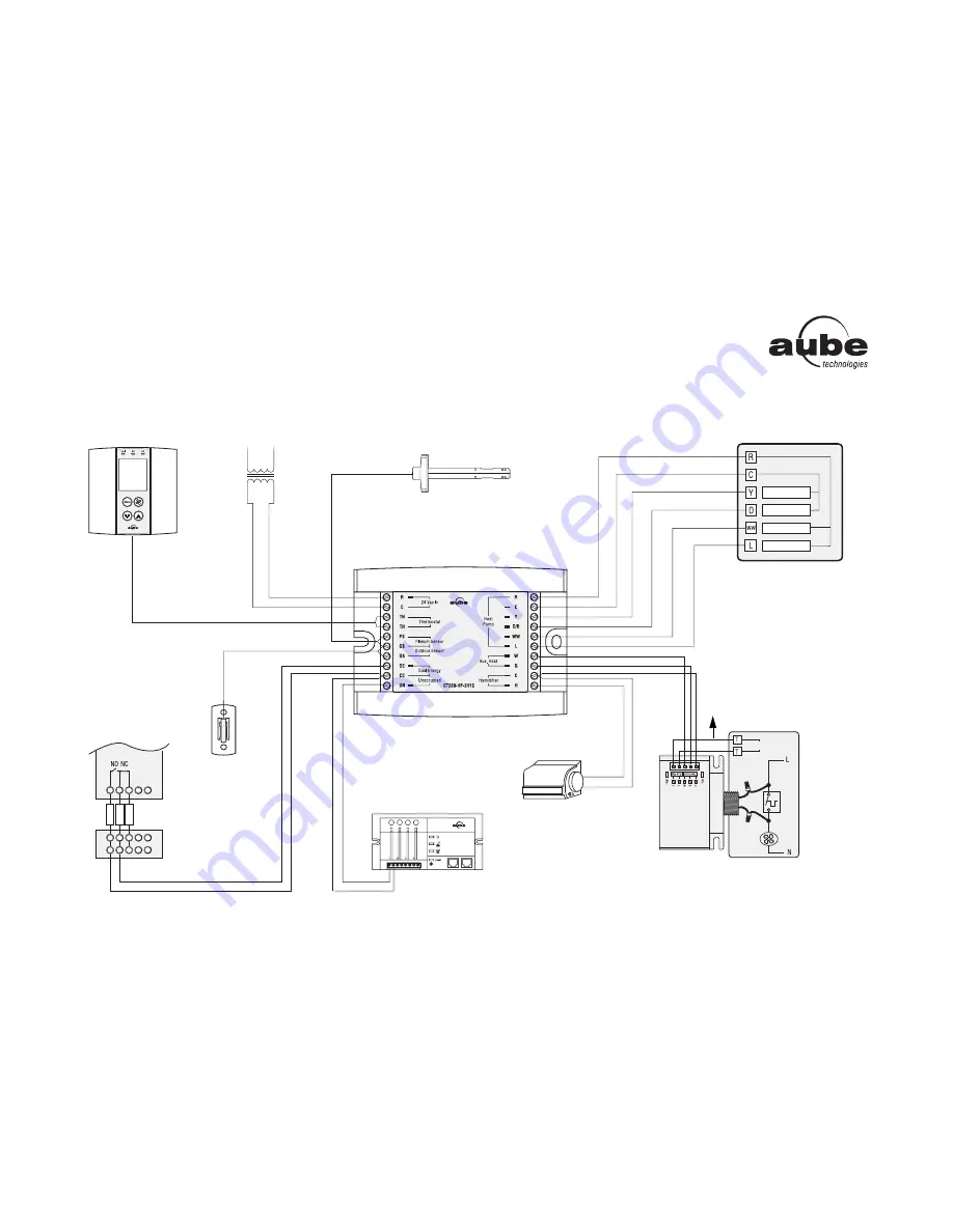 Aube Technologies Non-programmable Heat Pump Controller TH146-N-DE Скачать руководство пользователя страница 6