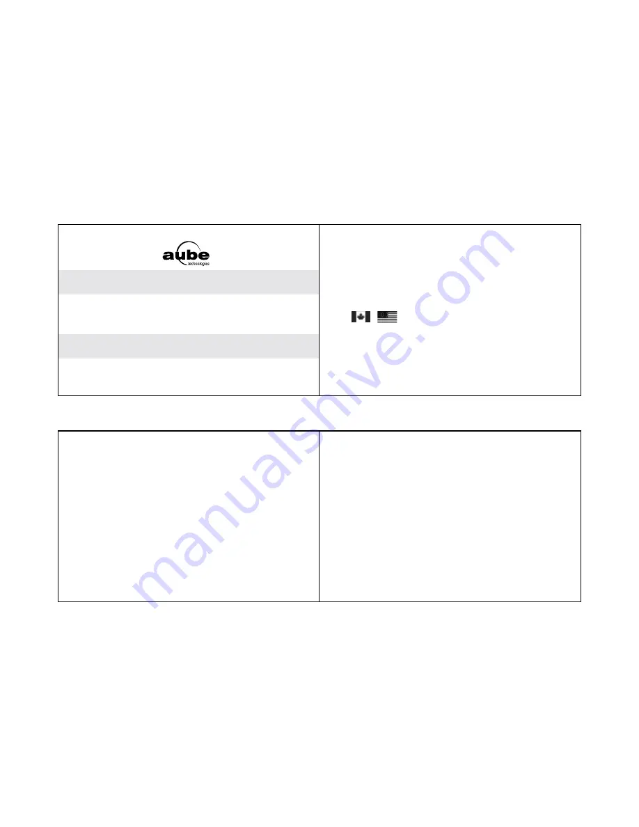 Aube Technologies TH141A-HC-28 Instruction Manual Download Page 1