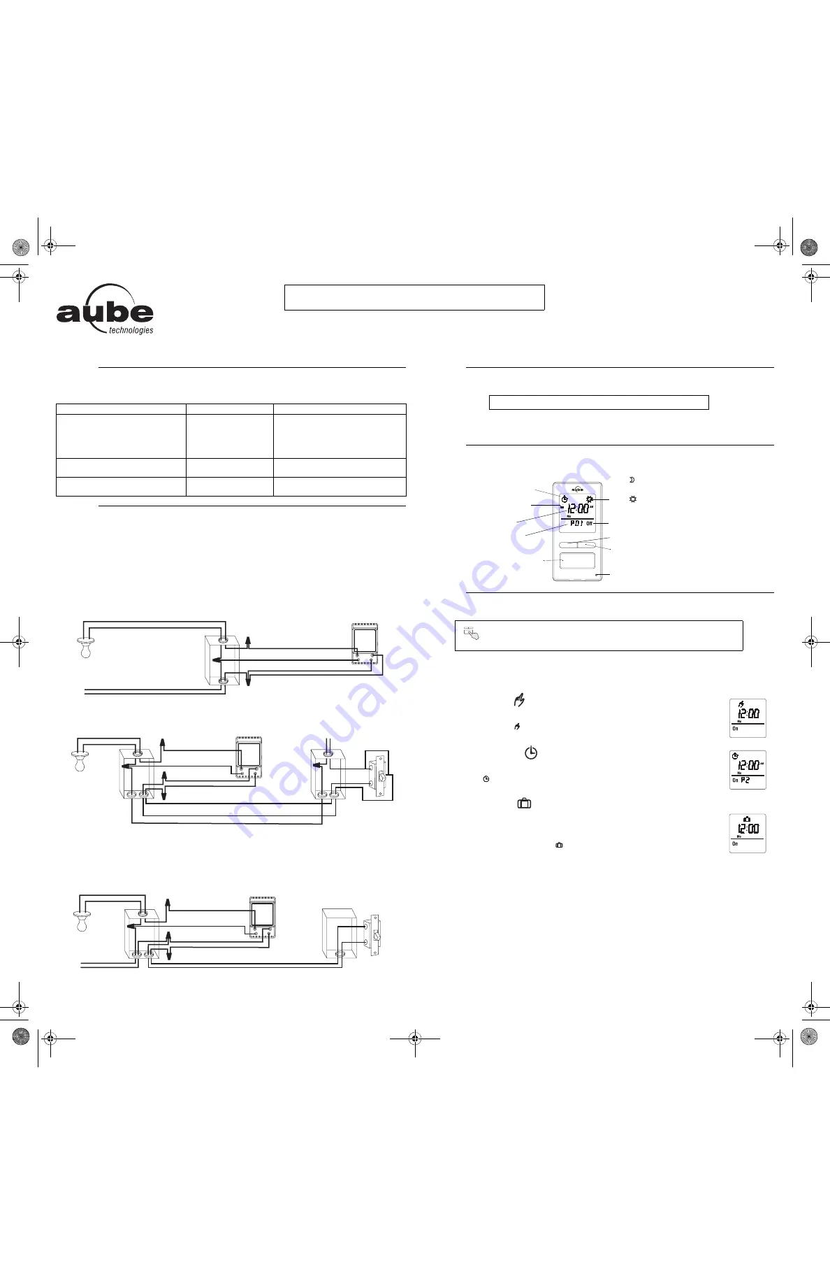 Aube Technologies TI072 Скачать руководство пользователя страница 1