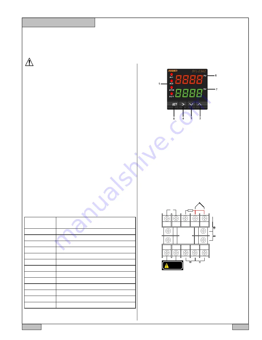 Auber Instruments SYL-2362B Instruction Manual Download Page 1