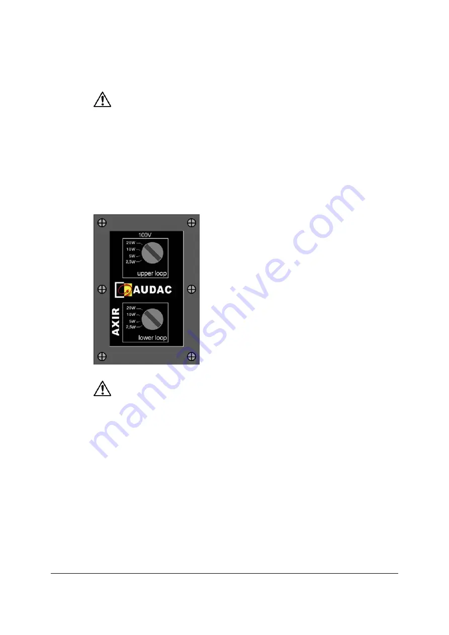 AUDAC AXIR User Manual & Installation Manual Download Page 13