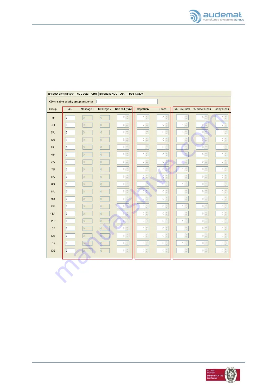 audemat DIGIPLEXER 246 User Manual Download Page 58