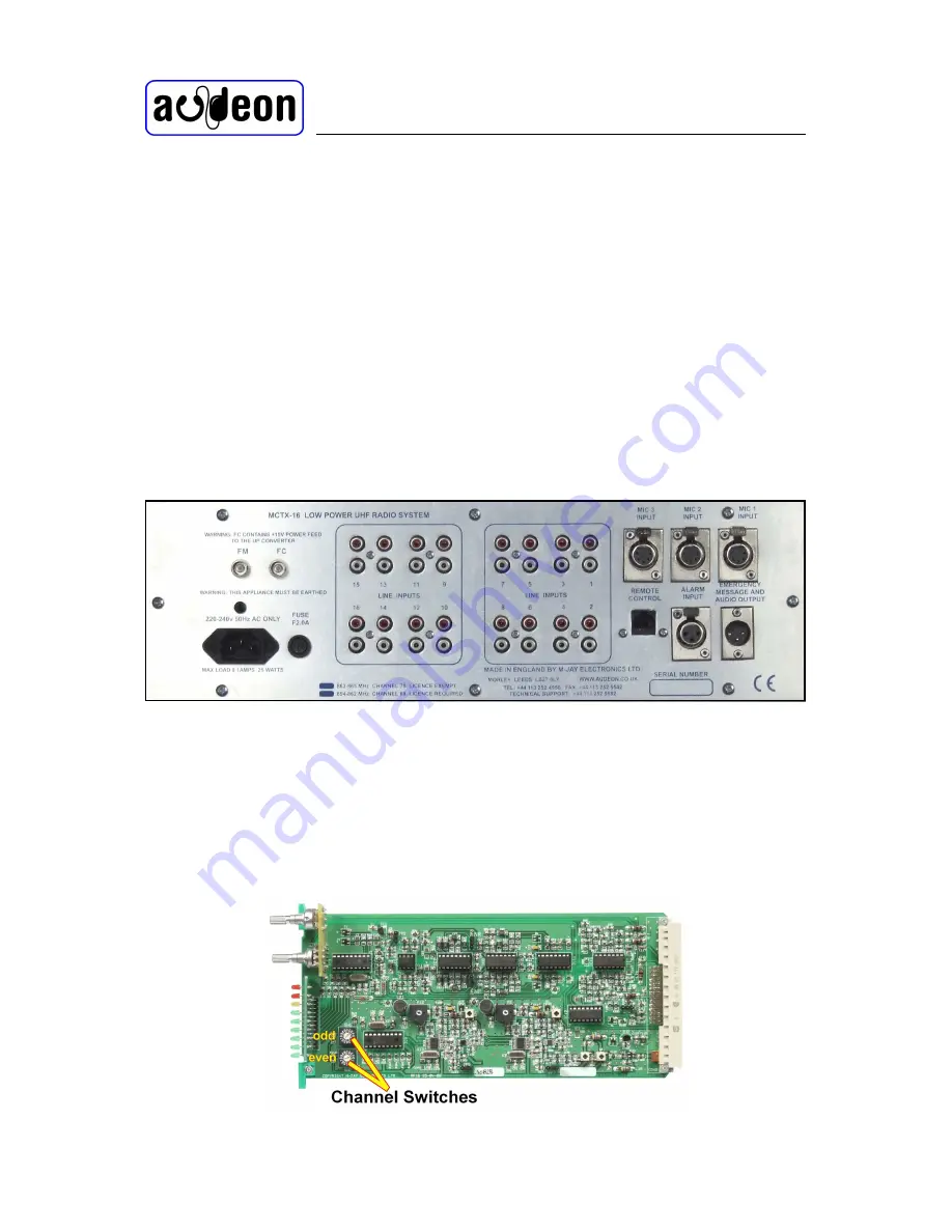 Audeon MCTX-16 Installation Instructions Manual Download Page 9