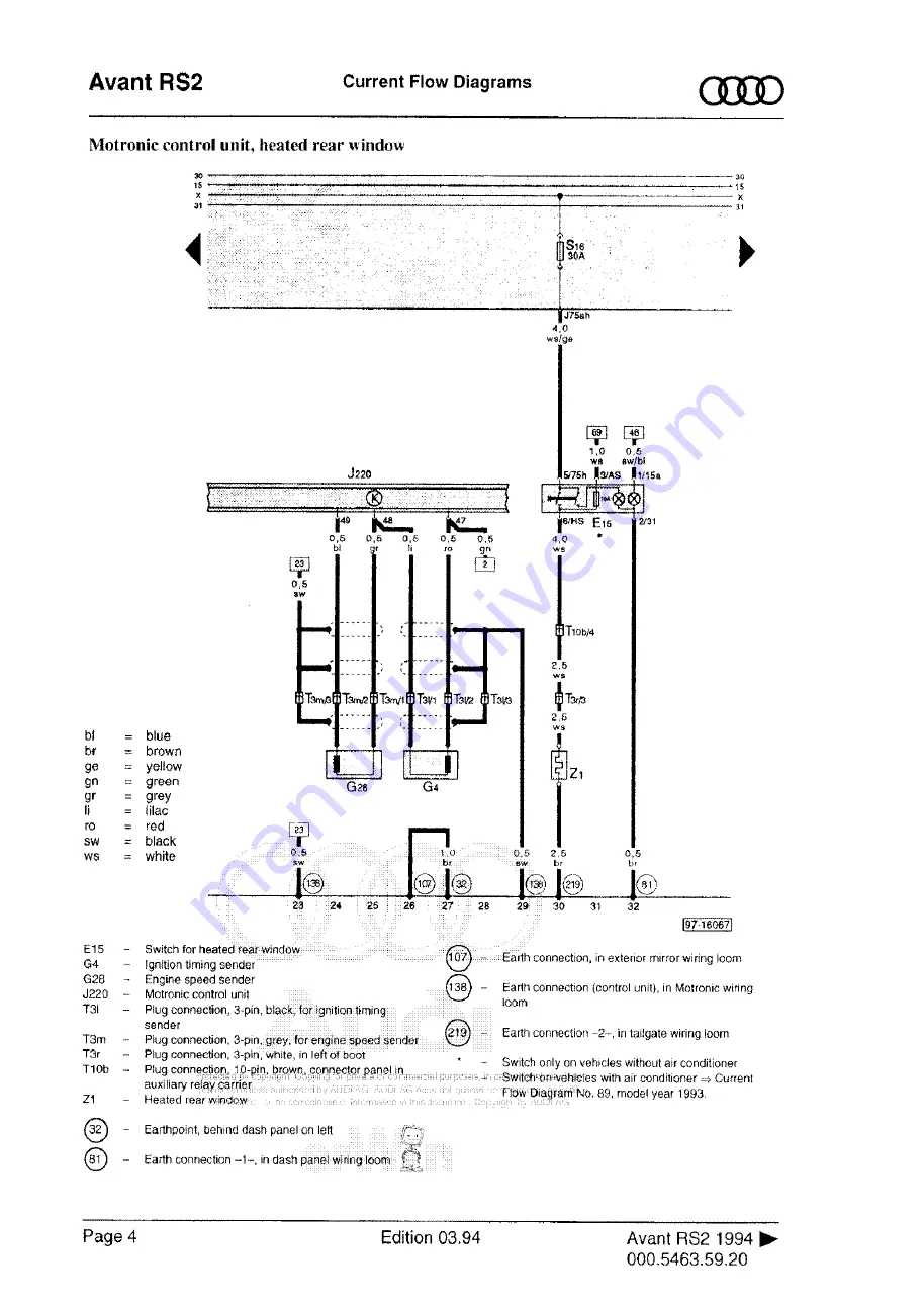 Audi 100 1983 Workshop Manual Download Page 103