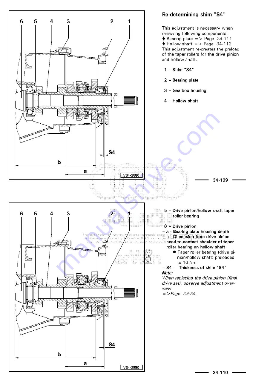 Audi 100 1983 Workshop Manual Download Page 370