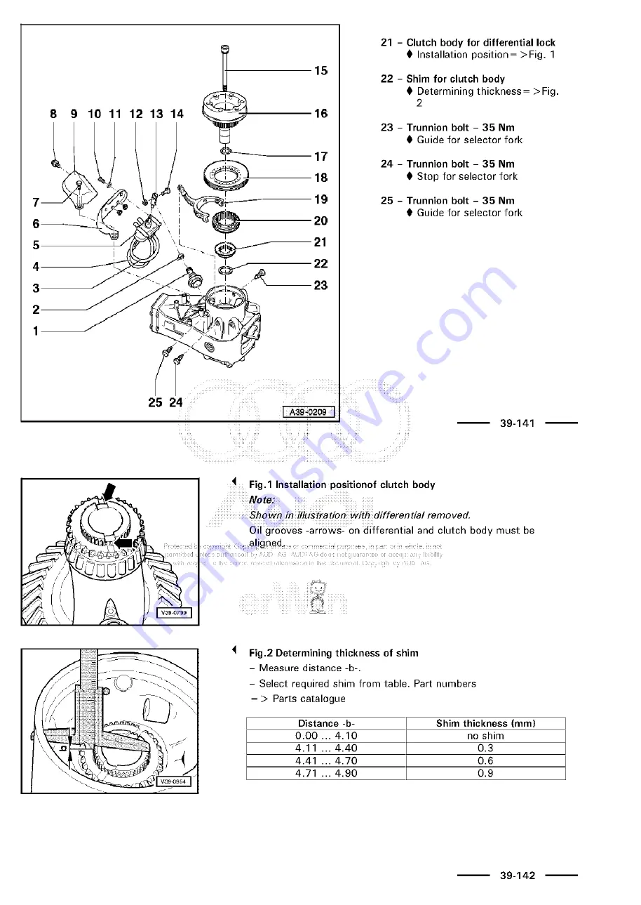 Audi 100 1983 Workshop Manual Download Page 469