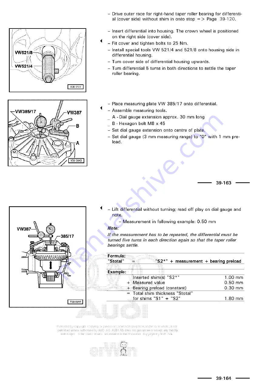 Audi 100 1983 Workshop Manual Download Page 480