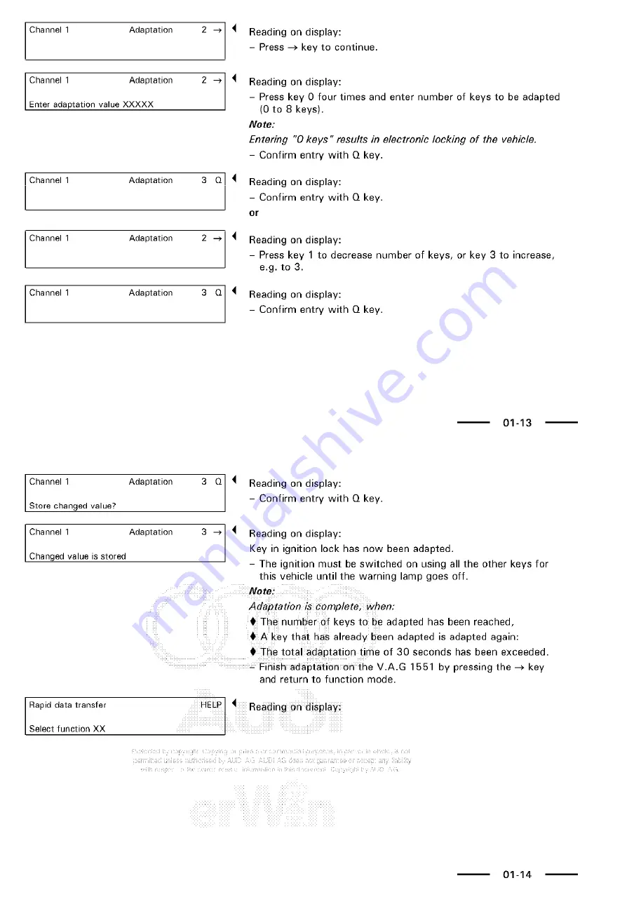 Audi 100 1983 Workshop Manual Download Page 496