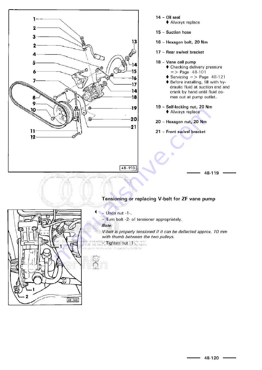 Audi 100 1983 Скачать руководство пользователя страница 902