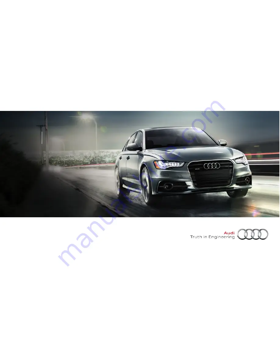 Audi 2014 A6 Getting To Know Manual Download Page 1