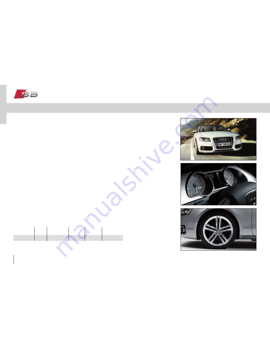 Audi A5 Cabriolet Pricing And Specification Manual Download Page 13