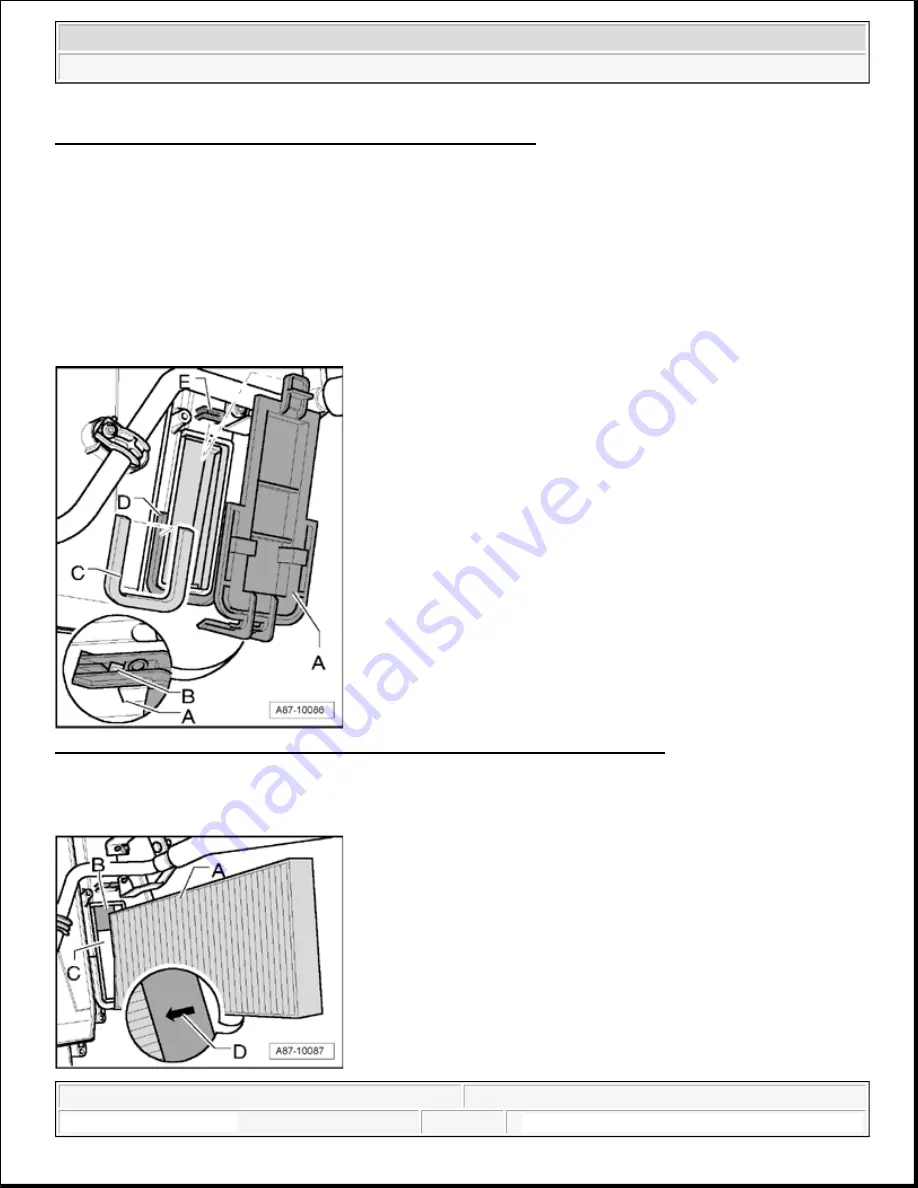 Audi A6 Quattro 2008 Maintenance Procedures Download Page 70