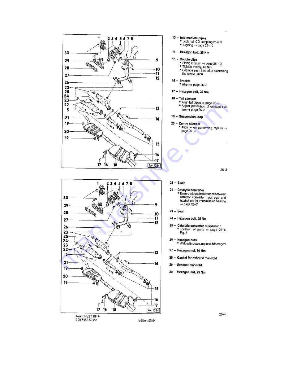 Audi Avant RS2 Workshop Manual Download Page 34