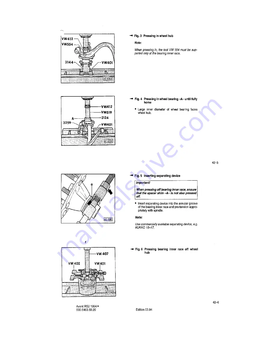 Audi Avant RS2 Workshop Manual Download Page 47