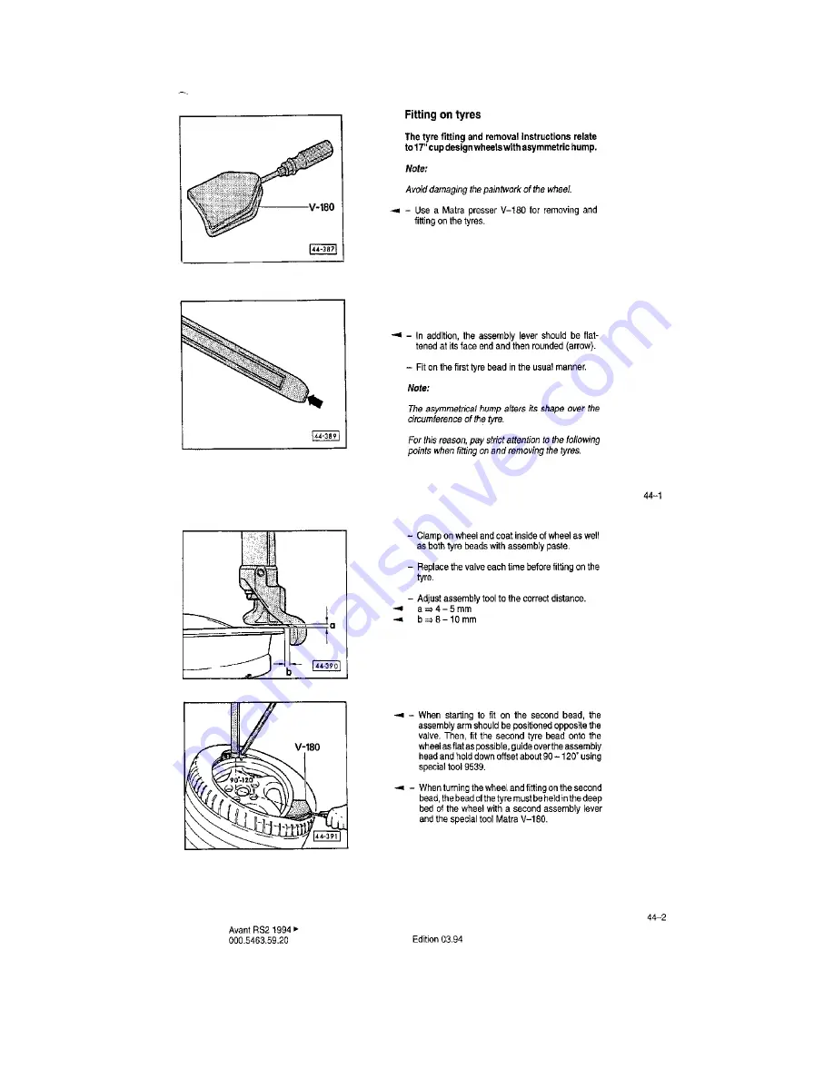 Audi Avant RS2 Workshop Manual Download Page 49