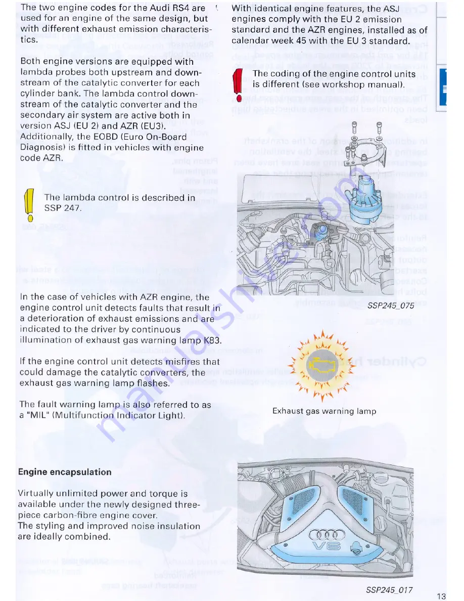 Audi RS 4 CABRIOLET Buyer'S Manual Download Page 13