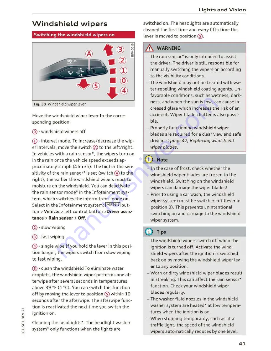 Audi TT Coupe 2016 Owner'S Manual Download Page 43