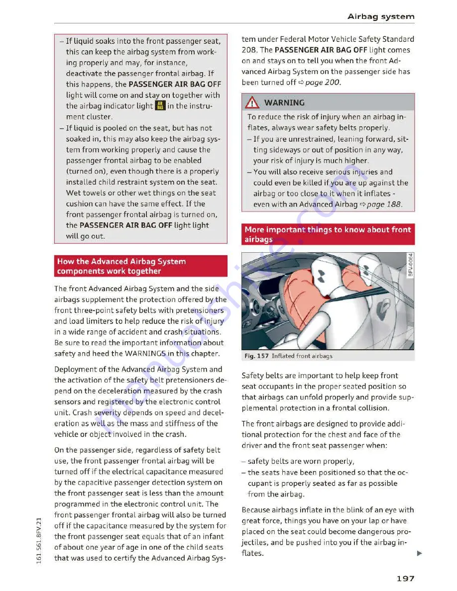 Audi TT Coupe 2016 Owner'S Manual Download Page 199