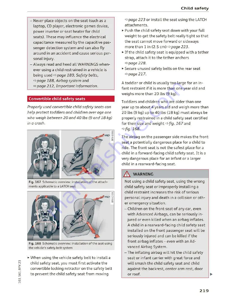 Audi TT Coupe 2016 Owner'S Manual Download Page 221