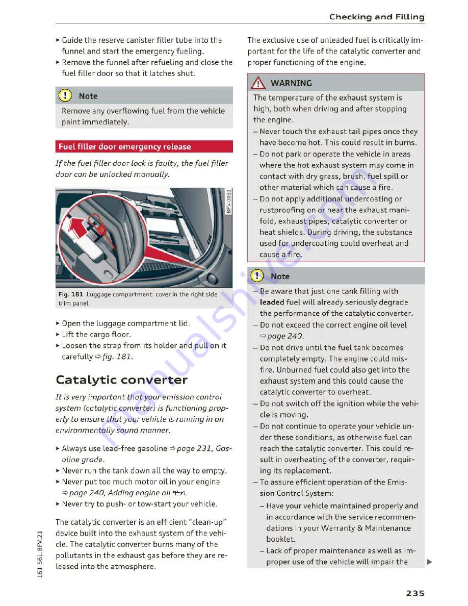 Audi TT Coupe 2016 Owner'S Manual Download Page 237