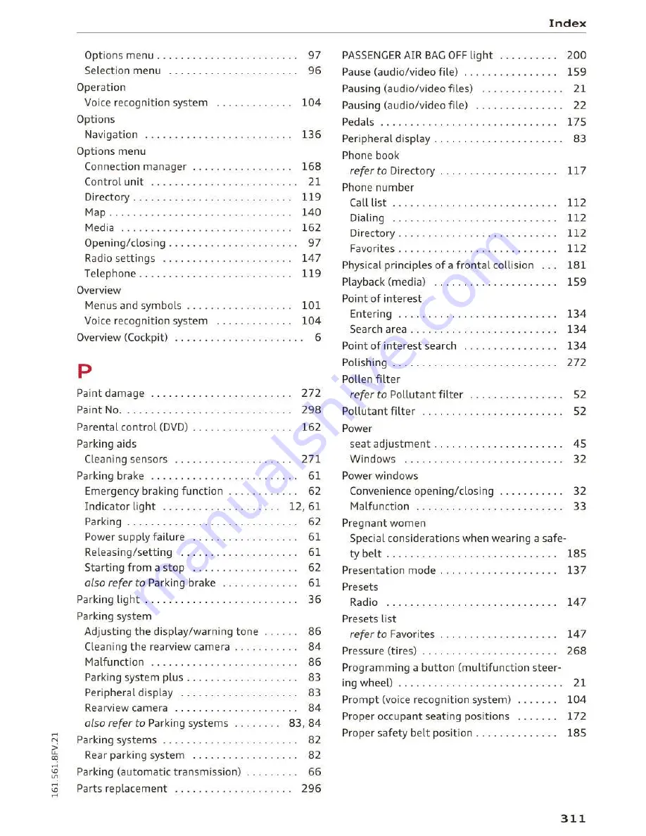 Audi TT Coupe 2016 Owner'S Manual Download Page 313