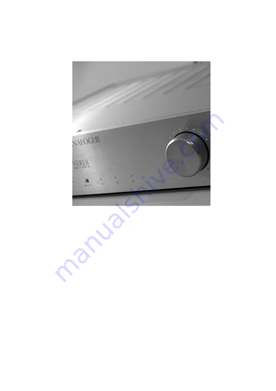 Audio Analogue verdi SETTANTA Owner'S Manual Download Page 1