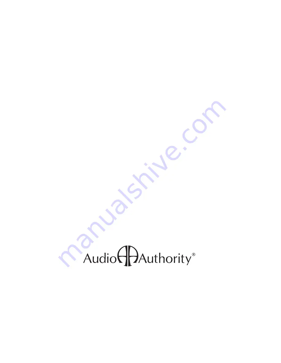 Audio Authority 1341R User Manual Download Page 12