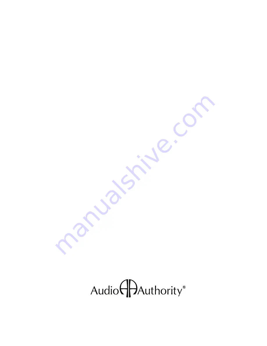 Audio Authority 1398E User Manual Download Page 24