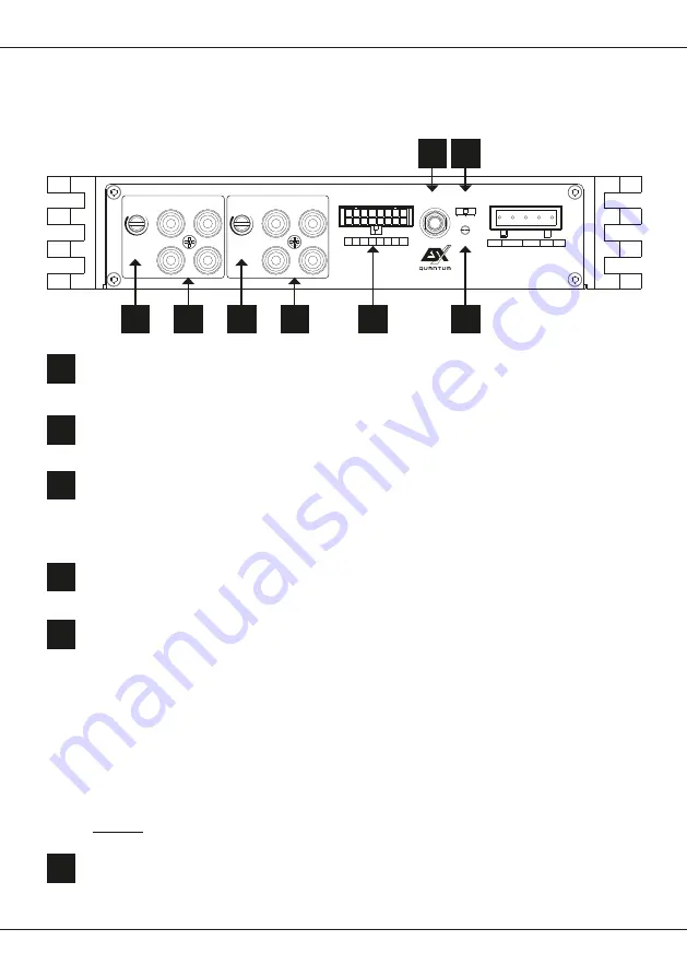 Audio Design ESX Quantum QL812SP Скачать руководство пользователя страница 8