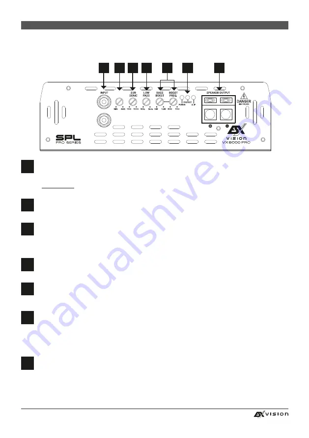 Audio Design ESX VISION VX 8000 PRO Owner'S Manual Download Page 20