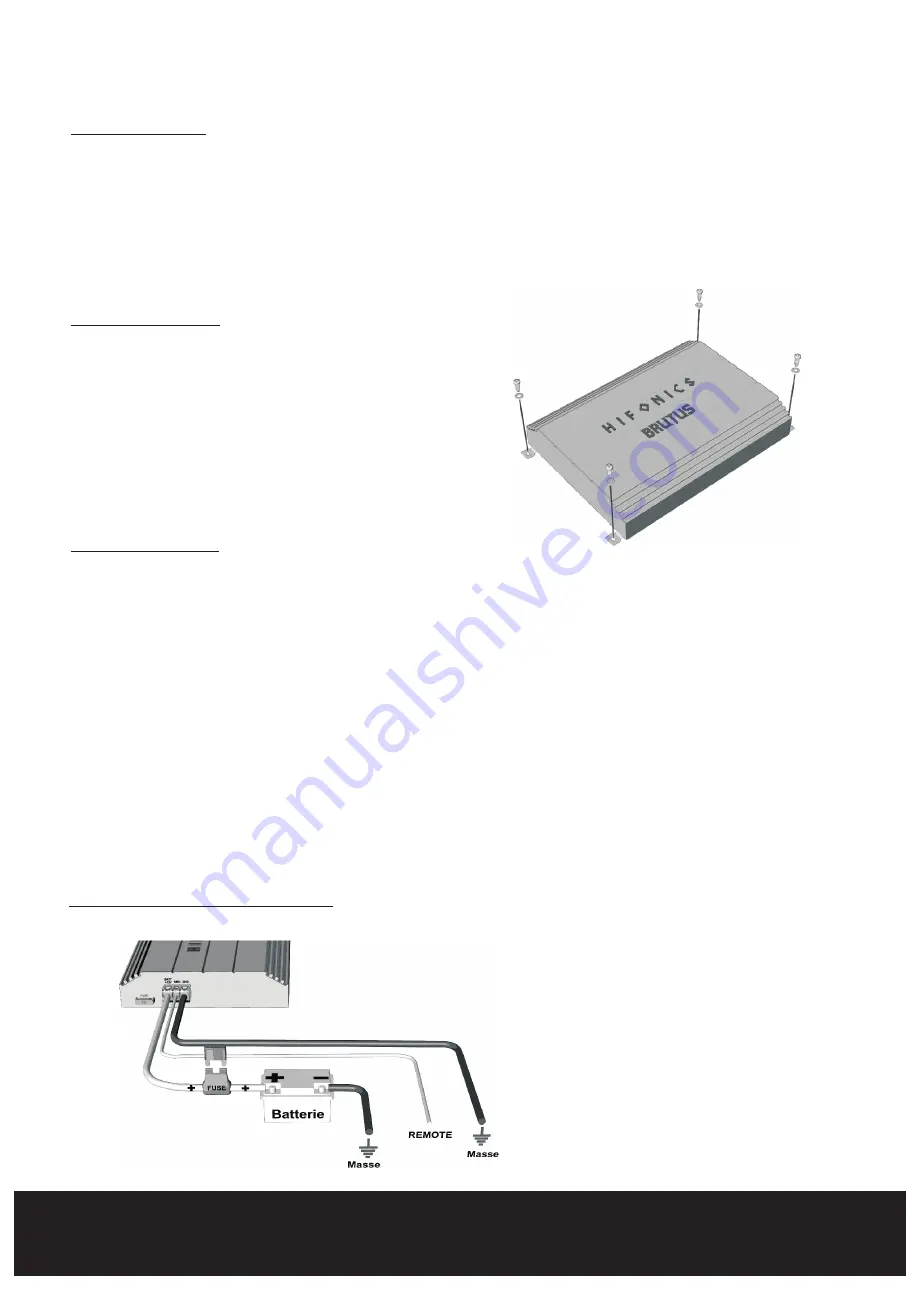 Audio Design HIFONICS BRUTUS BX 1000D MKII Скачать руководство пользователя страница 3