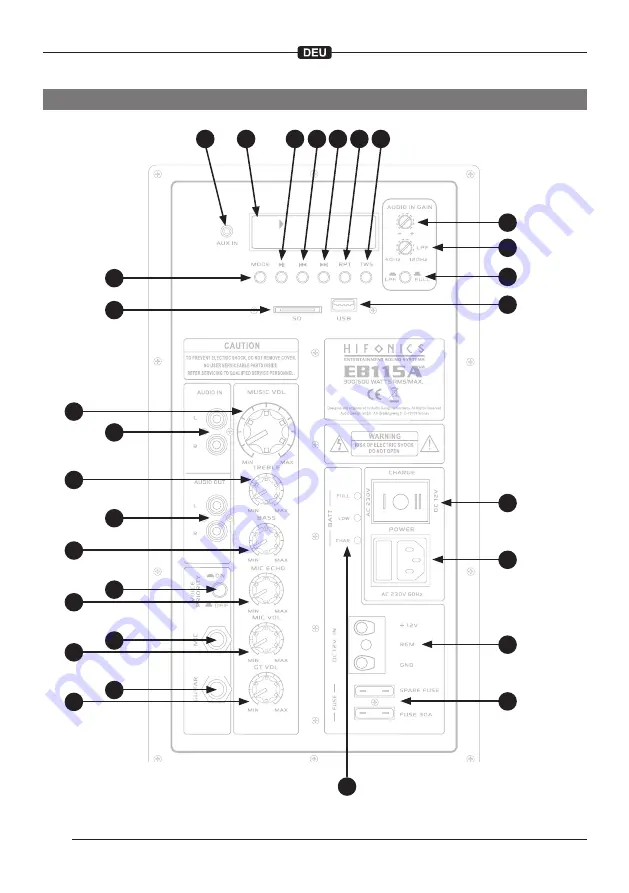 Audio Design Hifonics EB115AV2 Owner'S Manual Download Page 8