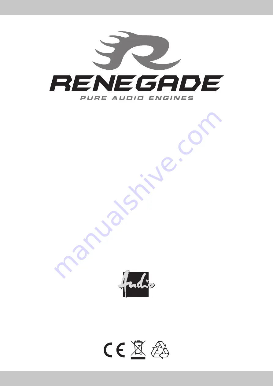 Audio Design RENEGADE RXM Series Скачать руководство пользователя страница 4