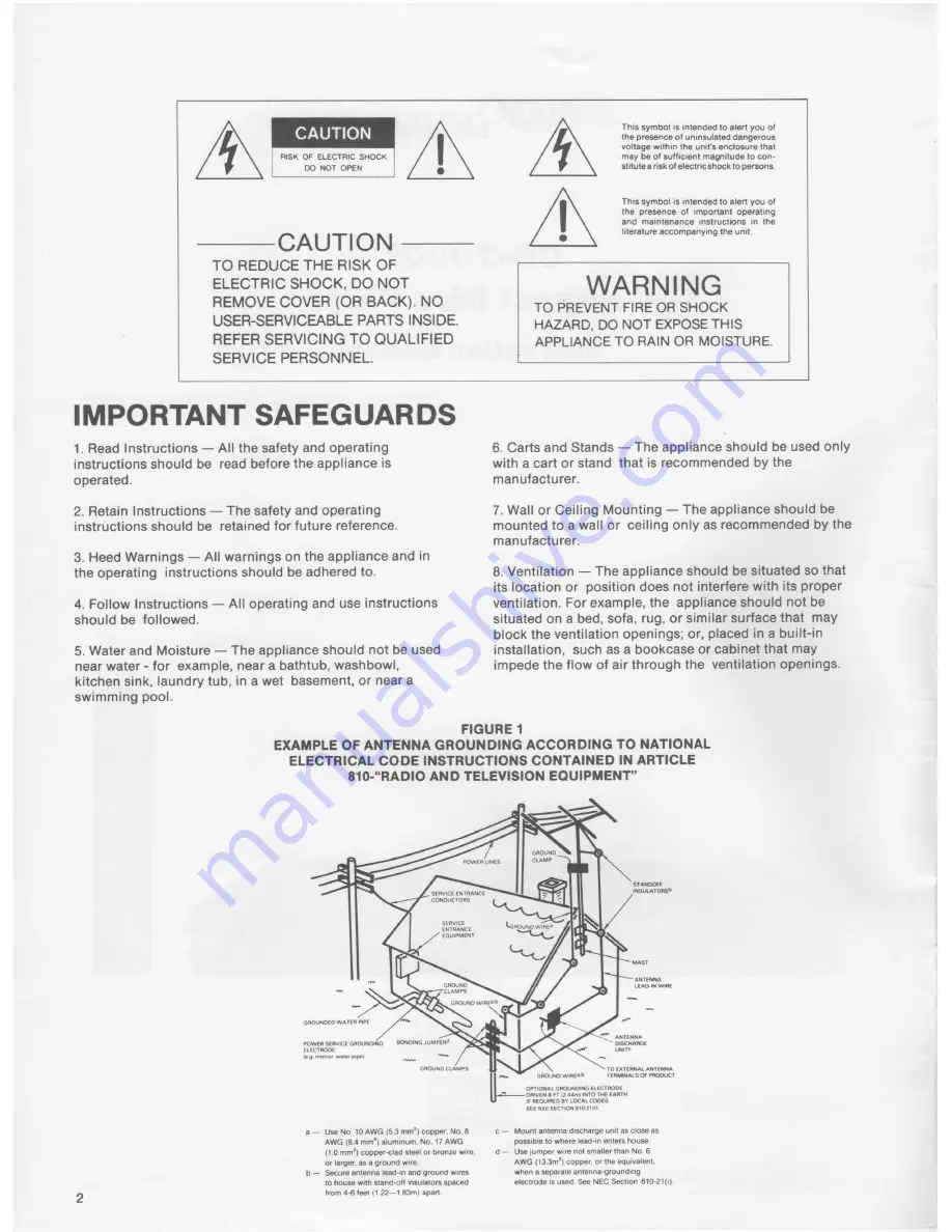 AUDIO DYNAMIX CD-2000E Instruction Manual Download Page 2