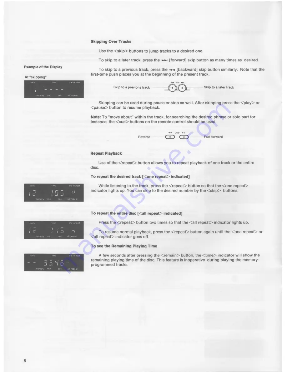 AUDIO DYNAMIX CD-2000E Instruction Manual Download Page 8