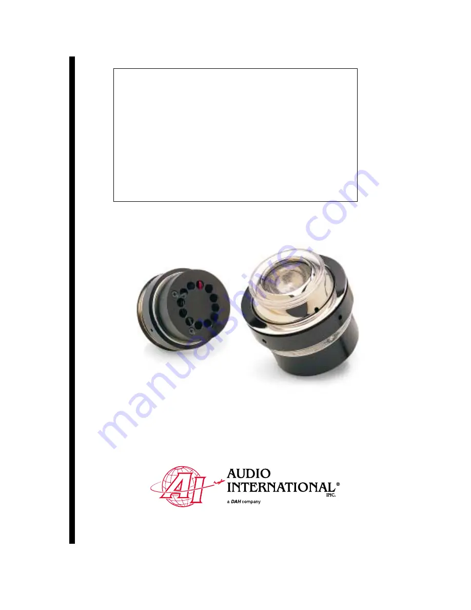 Audio international CL12/16W Series Installation And Operation Manual Download Page 1