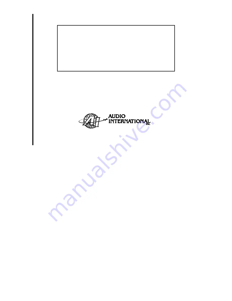 Audio international DVD-010 Manual To Operations Download Page 1